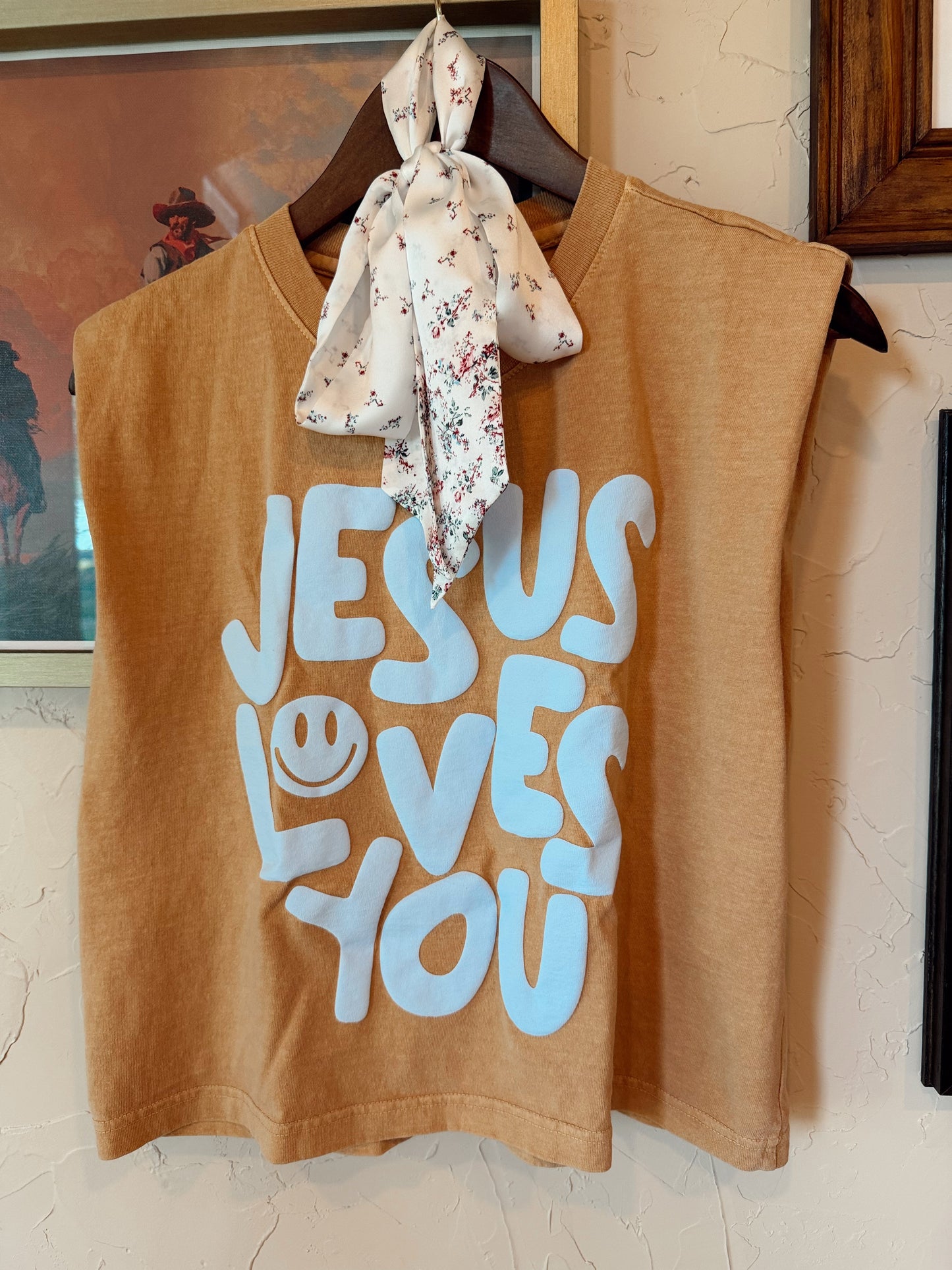 The Jesus Loves You Muscle Tee