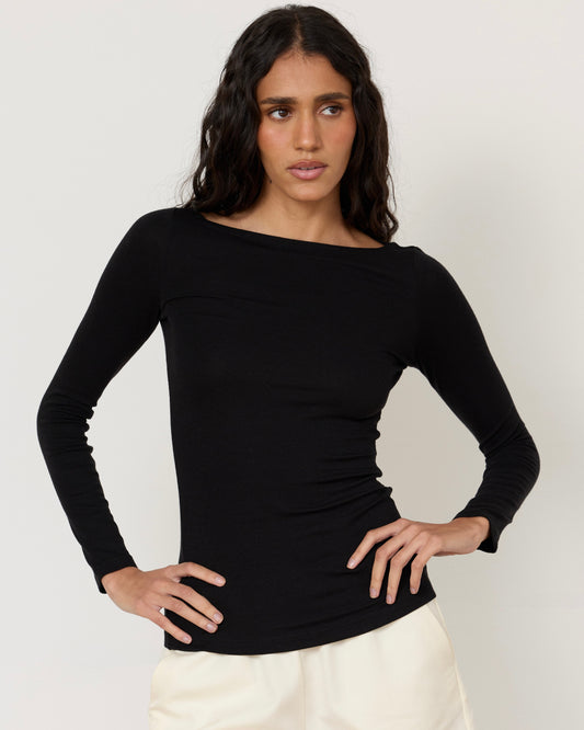 Lane Boatneck Top
