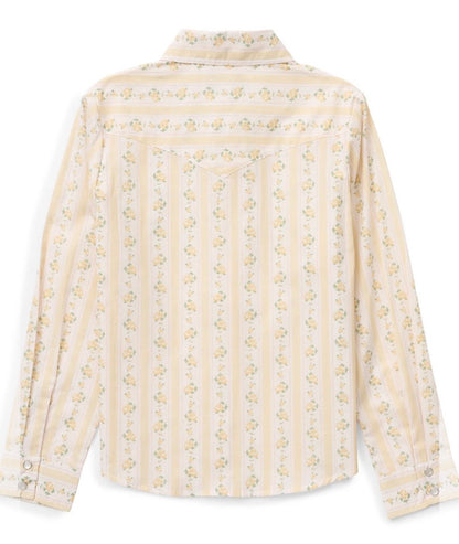 The Girls Buttermilk Rose Granddaddy Western Snap Shirt