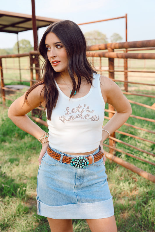 The Let's Rodeo Tank-EXTRA SMALL