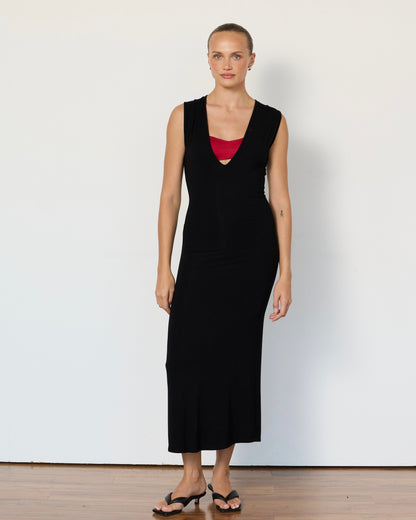Tate Plunge Midi Dress