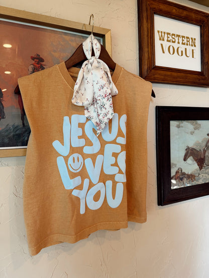 The Jesus Loves You Muscle Tee