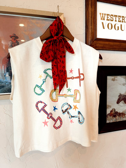 The Bold Horse Bit Muscle Tee