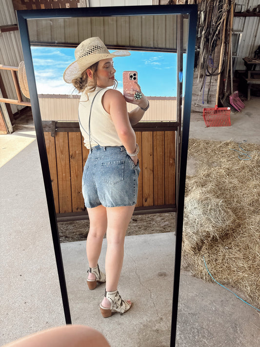 The Durango Denim Romper EXTRA SMALL
