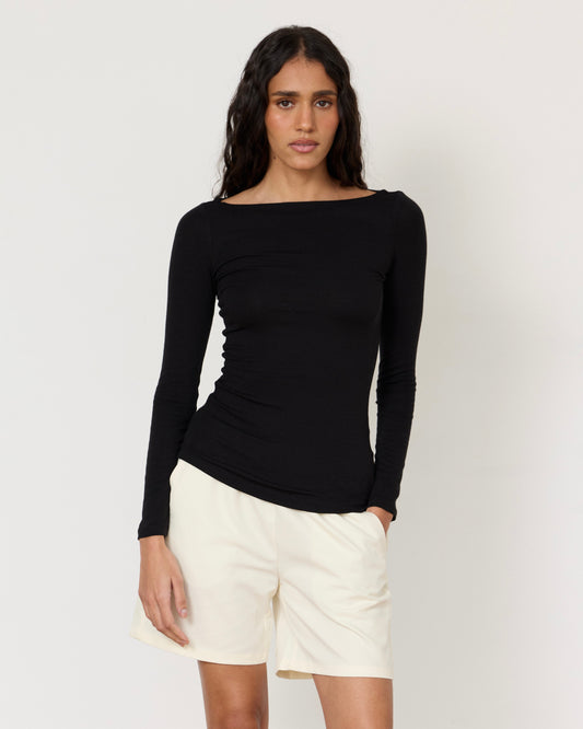 Lane Boatneck Top