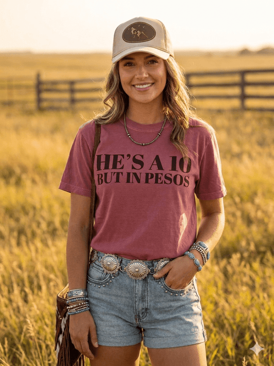 He's A 10 But In Pesos Graphic Tee