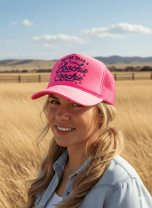 Hoochie Coochie Neon Pink Trucker Hat