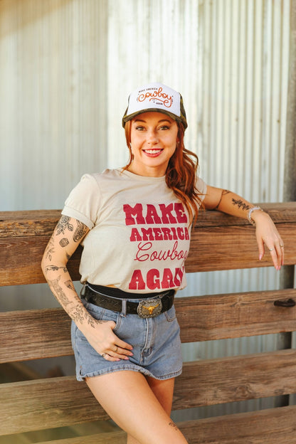 Make America Cowboy Again Stars Graphic Tee