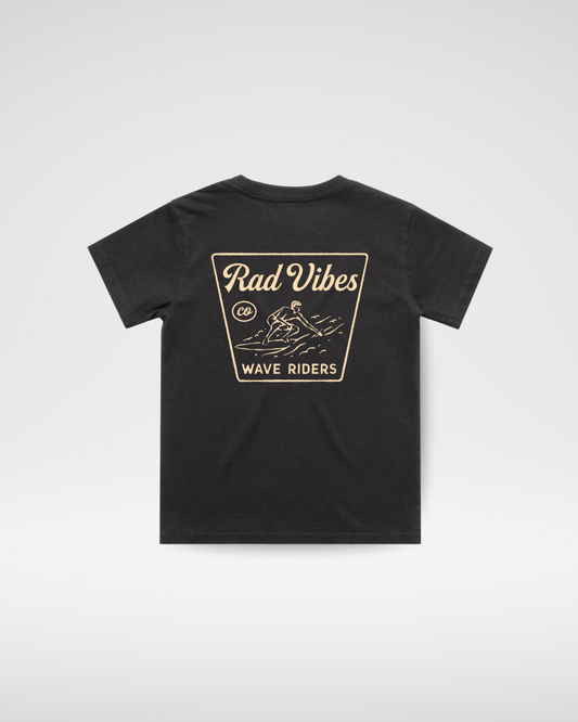 THE MAVERICKS TEE - FADED BLACK