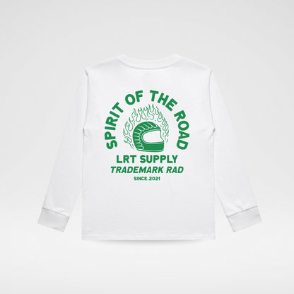 THE SPIRIT RIDER LONG SLEEVE TEE - WHITE